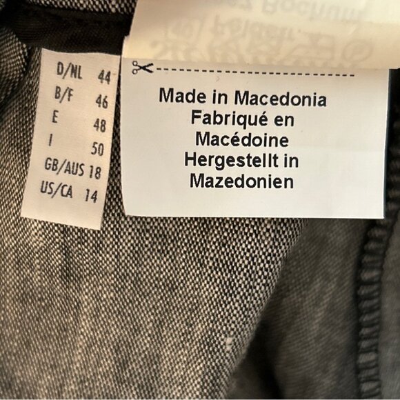 ❤️ Steilmann Black and White Linen Blend Trousers 14 - Picture 9 of 9